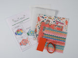 Hexagon Travel Sewing Wallet - Orange
