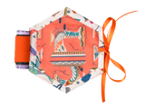 Hexagon Travel Sewing Wallet - Orange