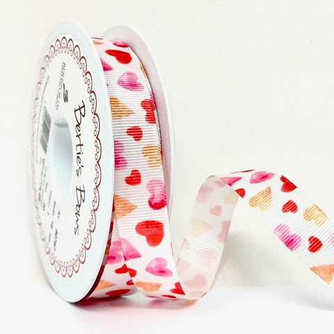 16mm 01 Berisfords Sweethearts Grosgrain Ribbon