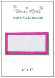 Log Cabin Quilt Kit- using 6" x 3" Rectangle and Square