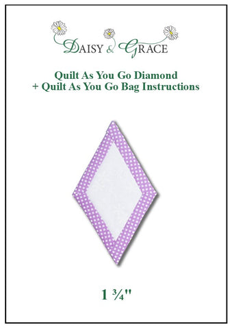 "Quilt As You go" Template - 1 3/4" Diamond