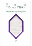"Quilt As You go" Template - 3" Honeycomb