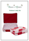 Medium Caddy Kit - Red & White Hexagons