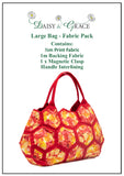 Quilt as you go Large Bag Fabric Pack- Red