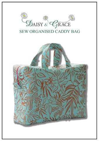 Sew Organised Caddy Bag KIT-Turquoise & Pink