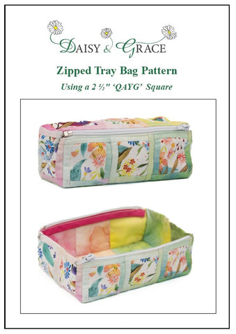 Zipped tray bag Pattern