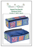 3" Square Tray bag - Rainbow Floral