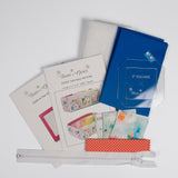 3" Square Tray bag - Blue Paint