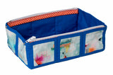 Zipped Tray bag - Blue Paint