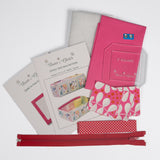 3" Square Tray bag - Pink Chic