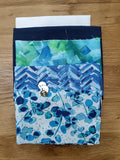 Quilt as you go Large Bag Kit - Blue Ocean