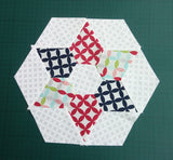 Star in a Hexagon- Set of 3 templates-1 3/4"