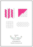 'Quilt As You Go' Rectangle Template - 6" x 4"